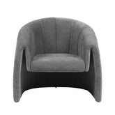 כורסת אירוח מפוארת דגם ZEN LUXE – עיצוב פרימיום רחב ומודרני בצבע אפור
