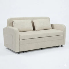 ספת אירוח דו-מושבית מבד נפתחת למיטה – דגם Nomi Sleep