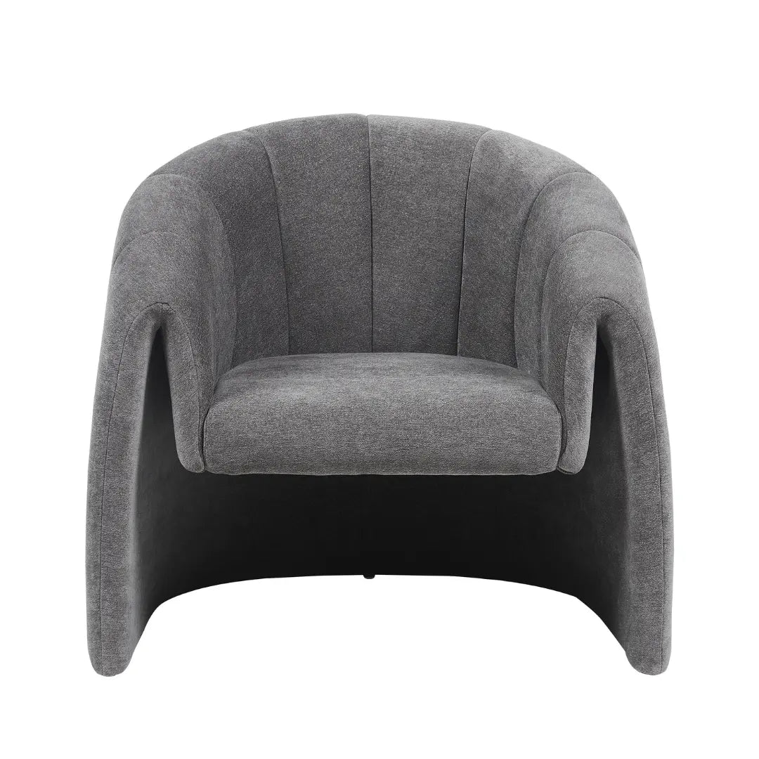 כורסת אירוח מפוארת דגם ZEN LUXE – עיצוב פרימיום רחב ומודרני בצבע אפור