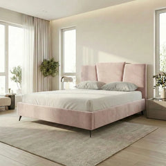 מיטה מרופדת דגם LOTUS – שיק גיאומטרי בניחוח Art-Deco