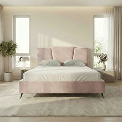 מיטה מרופדת דגם LOTUS – שיק גיאומטרי בניחוח Art-Deco